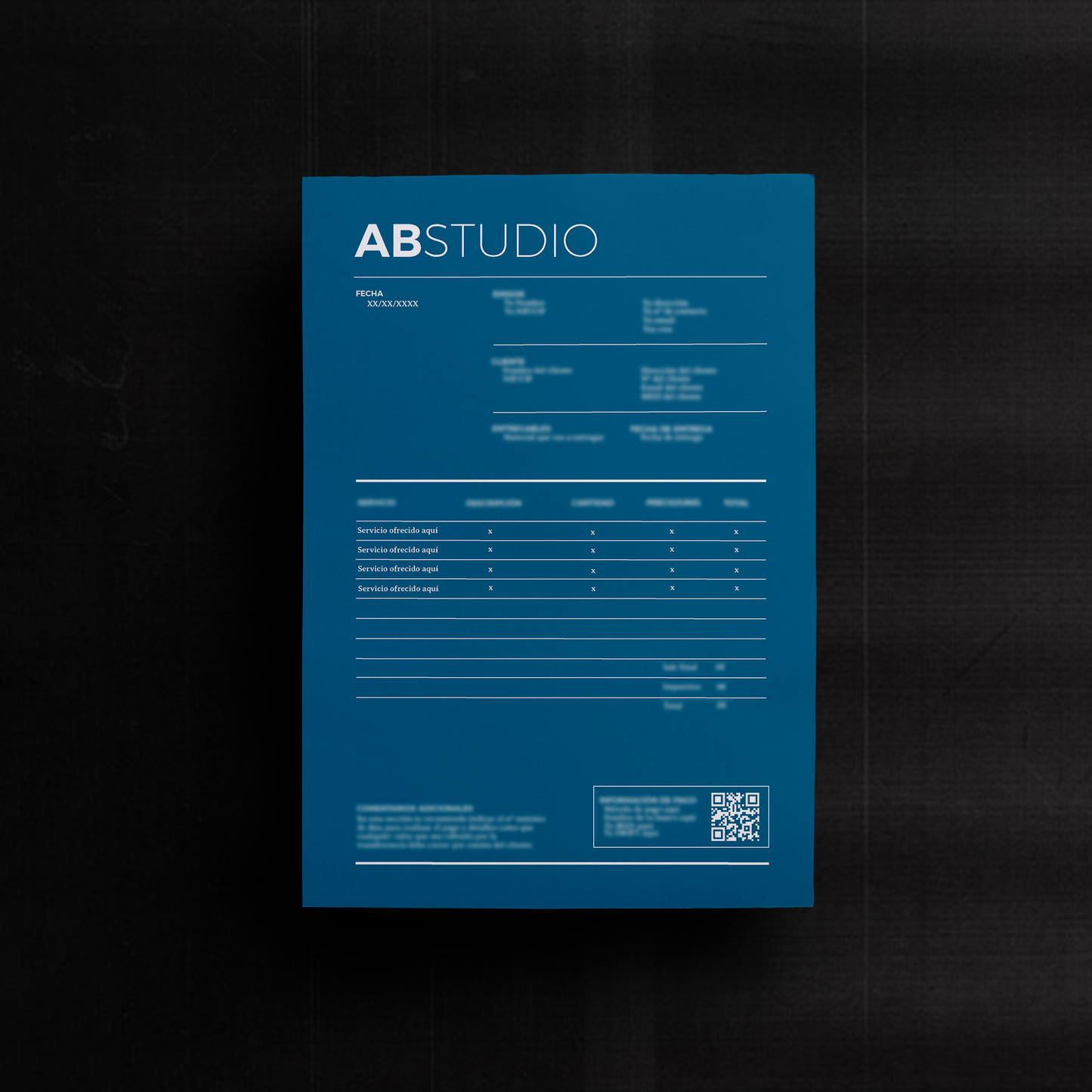 PLANTILLA DE FACTURA EDITABLE