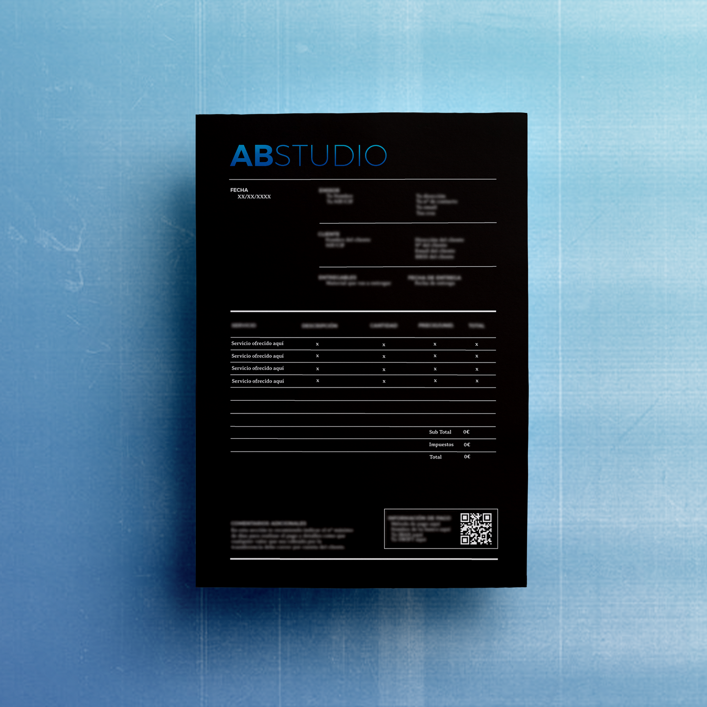 PLANTILLA DE FACTURA EDITABLE