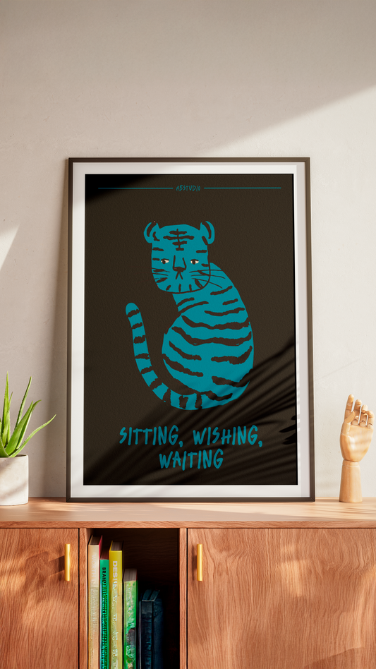 Sitting, wishing, waiting - Póster descargable